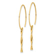 14K Twist Bar Dangle Earrings