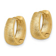 14K Textured Hoop Earrings
