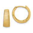 14K Textured Hoop Earrings