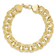14k Triple Link Charm Bracelet
