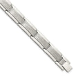 Tungsten Polished and Satin 8.25in Bracelet - Birthstone Company