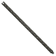 Chisel Tungsten Polished Black IP-plated 1/10 carat Diamond 9 inch Bracelet