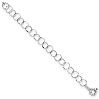 14K WG Circle Bracelet