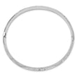 14k 4/16 White Gold Florentine Engraved Hinged Bangle
