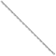 14K White Gold 8.5 inch 5.1mm Hand Polished Fancy Link with Lobster Clasp Bracelet
