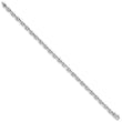 14K White Gold 7.25 inch 4.2mm Hand Polished Fancy Link with Lobster Clasp Bracelet
