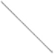 14K White Gold 7.25 inch 3mm Hand Polished Fancy Link with Lobster Clasp Bracelet