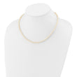 14K Yellow Gold White Freshwater Cultured Pearl Necklace 4-5mm - Birthstone Company