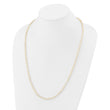 14K Yellow Gold White Freshwater Cultured Pearl Necklace 4-5mm - Birthstone Company