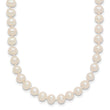 14K Yellow Gold White Freshwater Cultured Pearl Necklace 4-5mm - Birthstone Company