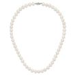 14K White Gold White Freshwater Cultured Pearl Necklace 7-8mm - Birthstone Company