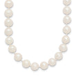 14K White Gold White Freshwater Cultured Pearl Necklace 7-8mm - Birthstone Company