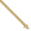 14k Complete 1.4 carat Round VS Diamond Fancy Spiral 7 inch Tennis Bracelet - Birthstone Company