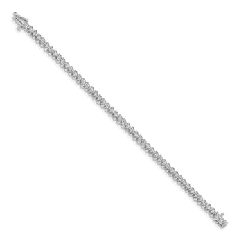 14k White Gold AA Diamond Tennis Bracelet