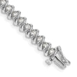14k White Gold AA Diamond Tennis Bracelet