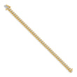 14k Complete 3.31 carat Round AA Diamond Fancy Spiral 7 inch Tennis Bracelet - Birthstone Company