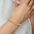 14k Complete 3.31 carat Round AA Diamond Fancy Spiral 7 inch Tennis Bracelet - Birthstone Company