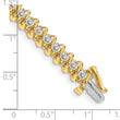 14k Complete 3.31 carat Round AA Diamond Fancy Spiral 7 inch Tennis Bracelet - Birthstone Company