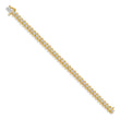 14k Complete 3.72 carat Round AAA Diamond Fancy Spiral 7 inch Tennis Bracelet - Birthstone Company