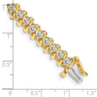 14k Complete 3.72 carat Round AAA Diamond Fancy Spiral 7 inch Tennis Bracelet - Birthstone Company