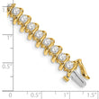 14k Complete 5 carat Round AA Diamond Fancy Spiral 7 inch Tennis Bracelet - Birthstone Company