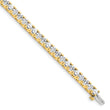 14k Complete 7.5 carat Round A Diamond 4-prong 7 inch Tennis Bracelet