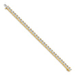14k Complete 17 carat Round VS Diamond 4-prong 7 inch Tennis Bracelet - Birthstone Company