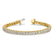 14k Complete 17 carat Round VS Diamond 4-prong 7 inch Tennis Bracelet - Birthstone Company