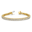 14k Complete 17 carat Round VS Diamond 4-prong 7 inch Tennis Bracelet - Birthstone Company
