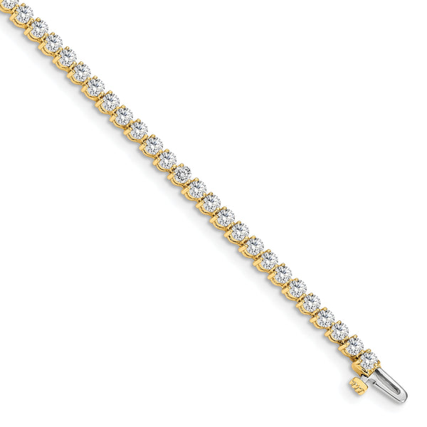 14k 4 3/4 carat Lab Grown Diamond VS/SI+ G+ Tennis Bracelet