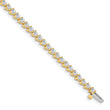 14k Complete 4.3 carat Round AA Diamond 3-prong 7 inch Tennis Bracelet