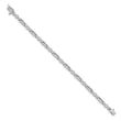 14k White Gold AA Diamond Fancy Link Tennis Bracelet