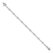 14k White Gold AA Diamond Bar Link Bracelet