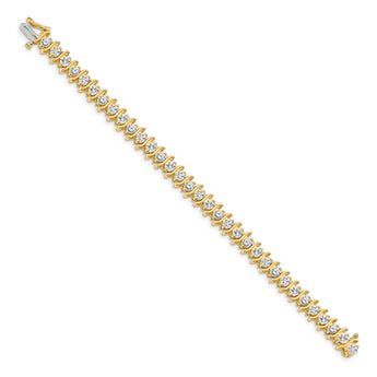 14k AA Diamond Tennis Bracelet