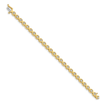 14k AA Diamond Tennis Bracelet