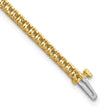 14k Complete 17 carat Round VS Diamond 4-prong 7 inch Tennis Bracelet - Birthstone Company