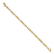14k AA Diamond Fancy Link Tennis Bracelet