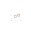 14K 8-9mm Pink Button FW Cultured Pearl Stud Post Earrings
