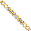 14k Complete 1/2 carat Round AAA Diamond Circle Add-a-Diamond 7 inch Tennis Bracelet