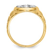 14k 1 carat AAA Diamond Mens Cluster Ring - Birthstone Company