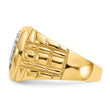 14k 1 carat AAA Diamond Mens Cluster Ring - Birthstone Company