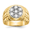 14k 1 carat AAA Diamond Mens Cluster Ring - Birthstone Company