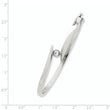14k White Gold AA Diamond Hinged Bangle