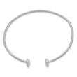 14k White Gold Flexible Bar Bangle