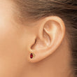 14K Garnet Earrings January - Birthstone Company