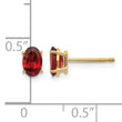 14K Garnet Earrings January - Birthstone Company