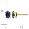 14K Sapphire Earrings September - Birthstone Company