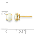 14K Opal Earrings October - Birthstone Company