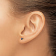 14K 3mm September/Sapphire Post Earrings - Birthstone Company