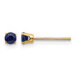14K 3mm September/Sapphire Post Earrings - Birthstone Company